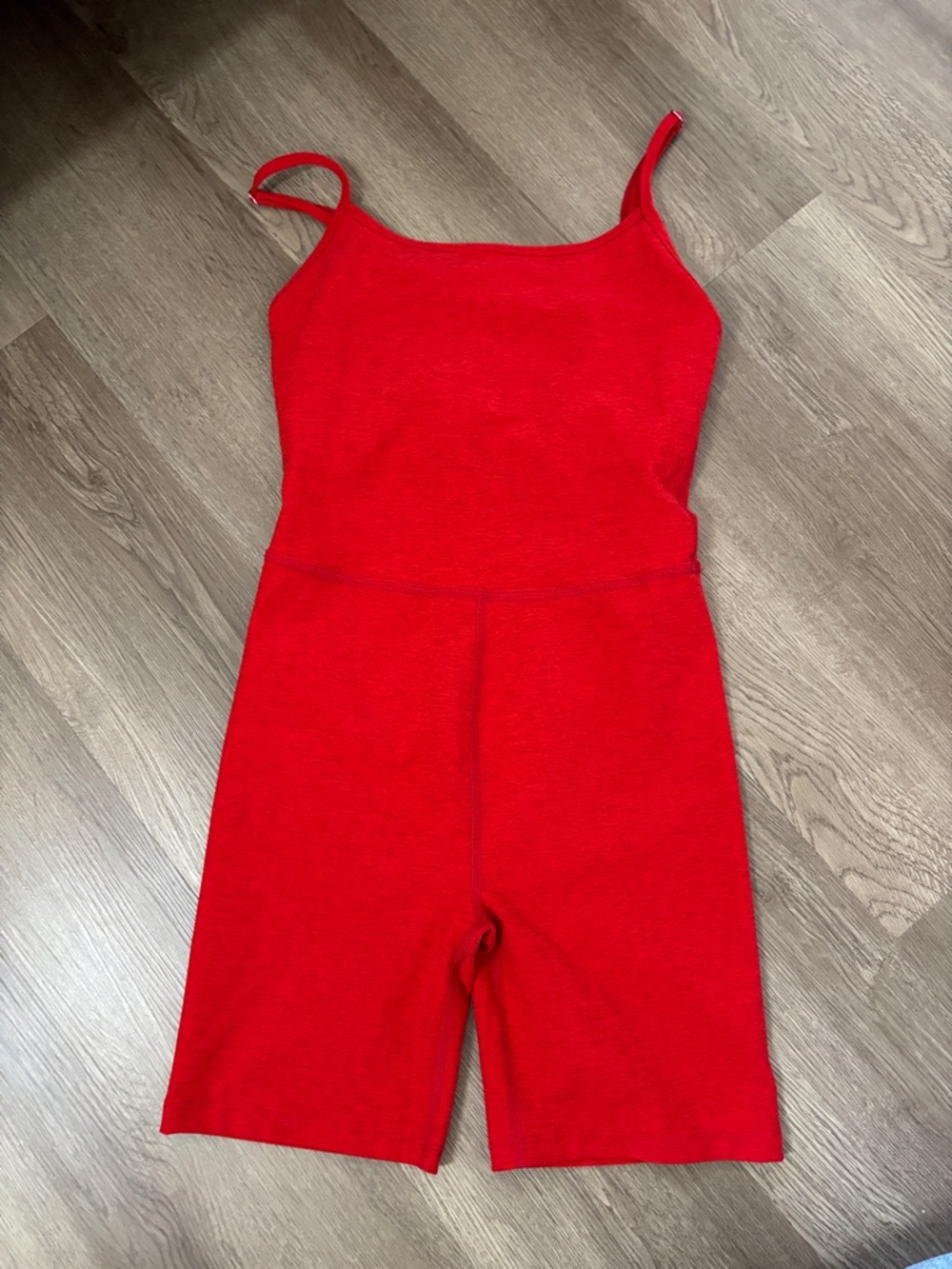 Beyond Yoga Red Sleeveless Jumpsuit Romper